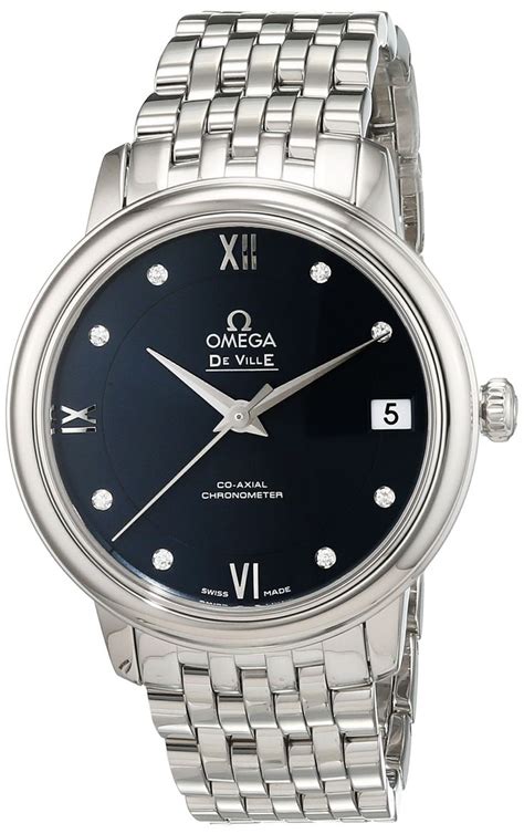 omega uhr damen blau